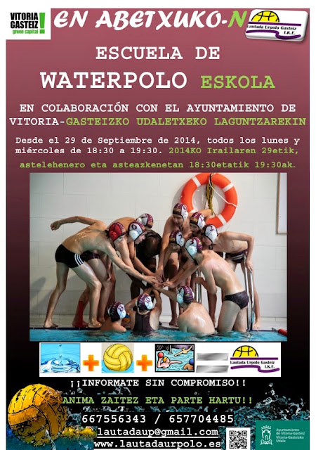 ESCUELA DE WATERPOLO LAUTADA-ABETXUKO, EN MARCHA LA TEMPORADA 14-15