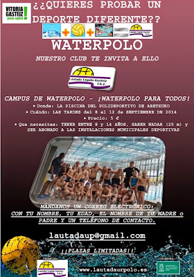 4º CAMPUS DE WATERPOLO - ABETXUKO DEL 8 AL12 SEPTIEMBRE — cartel