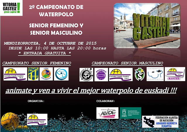 CAMPEONATOS CIUDAD DE VITORIA-GASTEIZ SENIOR MASCULINO y SENIOR FEMENINO - MENDIZORROTZA 4 DE OCTUBRE