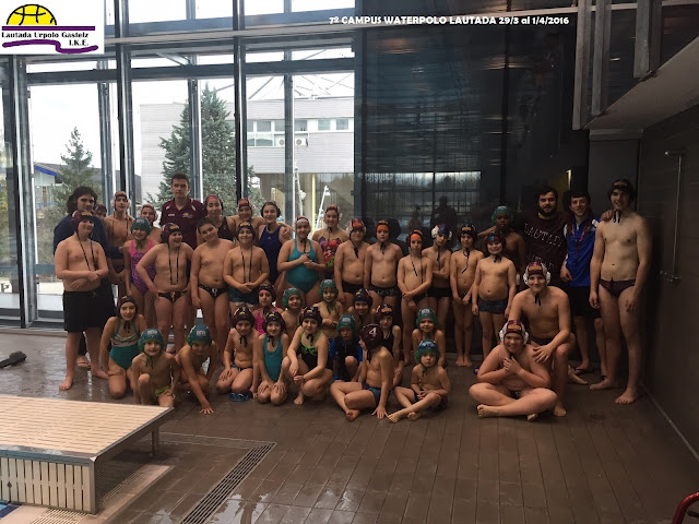 FINAL DEL 7º CAMPUS, BAUTISMO DE WATERPOLO PARA UN GRAN GRUPO DE PEQUES EN VITORIA.GASTEIZ — cartel