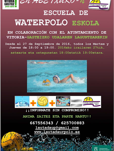 ESCUELA WATERPOLO ABETXUO - LAUTADA, La iniciación al Waterpolo cerca de todos los Vitorianos