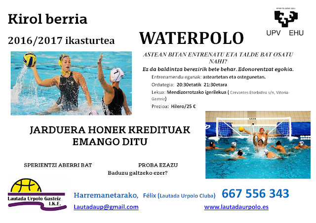 LAUTADA Y EL CAMPUS DE UPV ACERCAN EL WATERPOLO A L@S ESTUDIANTES UNIVERSITARIOS