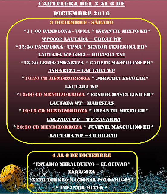 RESUMEN PARTIDOS DEL FIN DE SEMANA 25 al 27 DE NOVIEMBRE