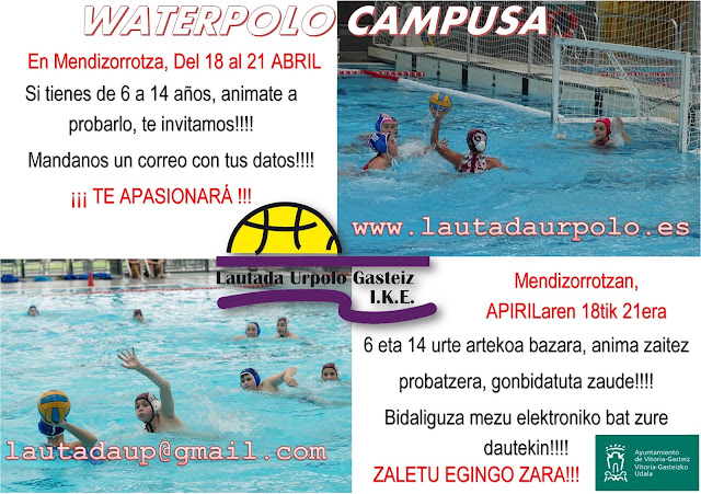 YA ESTÁ AQUÍ EL CAMPUS DE WATERPOLO DE PRIMAVERA 2017!! — cartel