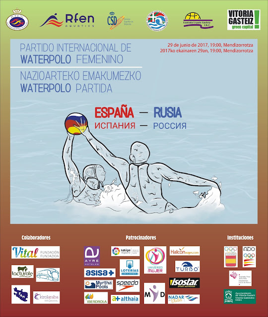 España - Rusia, el 29 de Junio a las 19:00 en Vitoria-Gasteiz. Un partidazo en Mendizorrotza!!!! — cartel