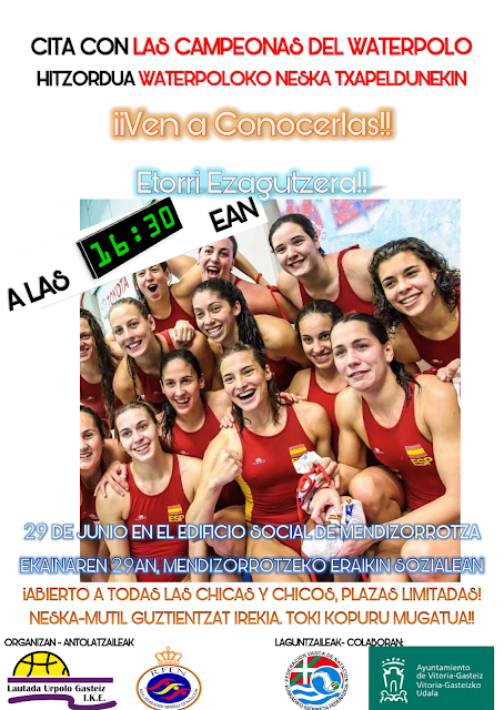 CUENTA ATRÁS PARA LA SEMANA DEL WATERPOLO EN VITORIA GASTEIZ — cartel