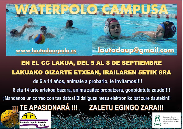 Campus de Waterpolo Escolar de Otoño — cartel