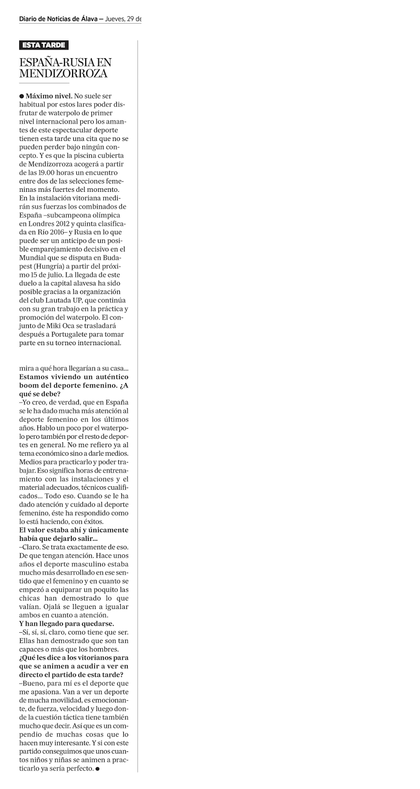Waterpolo Femenino?, las razones de un gran deporte Femenino!!!