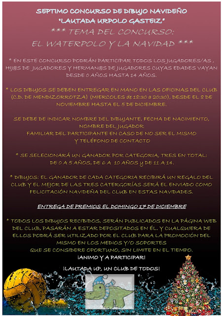 SEPTIMO CONCURSO DE DIBUJO NAVIDEÑO "LAUTADA URPOLO GASTEIZ” — cartel