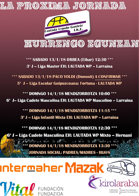 RESUMEN PARTIDOS DEL FIN DE SEMANA DEL 16 al 17 de DICIEMBRE DE 2017