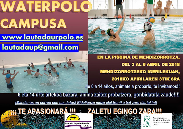 CAMPUS WATERPOLO ESCOLAR - PRIMAVERA 2018 — cartel
