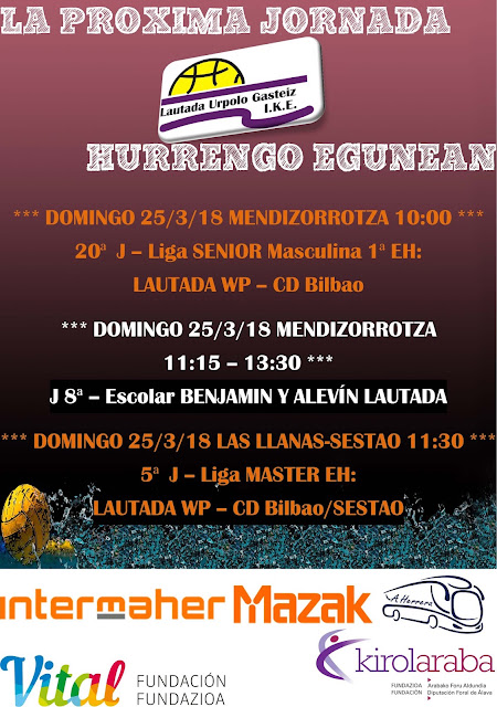 RESULTADOS DE FIN DE SEMANA Y CALENDARIO DEL 25 DE MARZO DE 2018