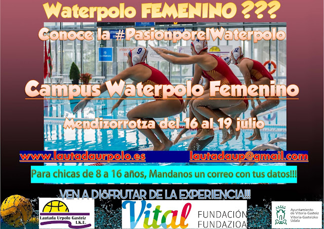 Campus de Waterpolo Femenino - Ven a conocer la #PasionporelWaterpolo — cartel