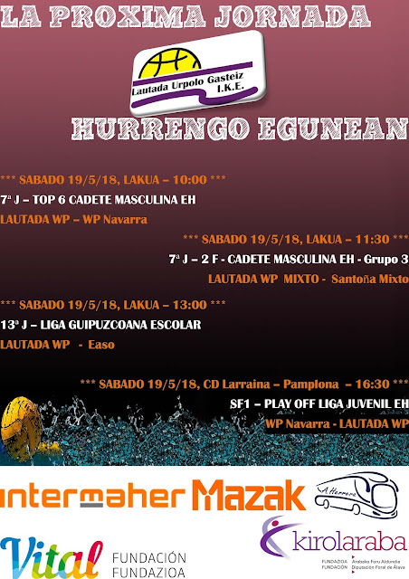 RESUMEN PARTIDOS DEL FIN DE SEMANA DEL 12 y 13 DE MAYO DE 2018