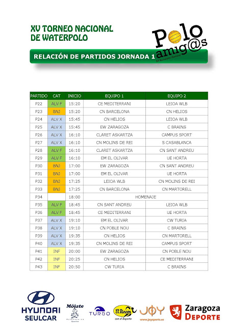 POLOAMIGOS 2018, UN AÑO MÁS LA FIESTA DEL WATERPOLO EN MARCHA