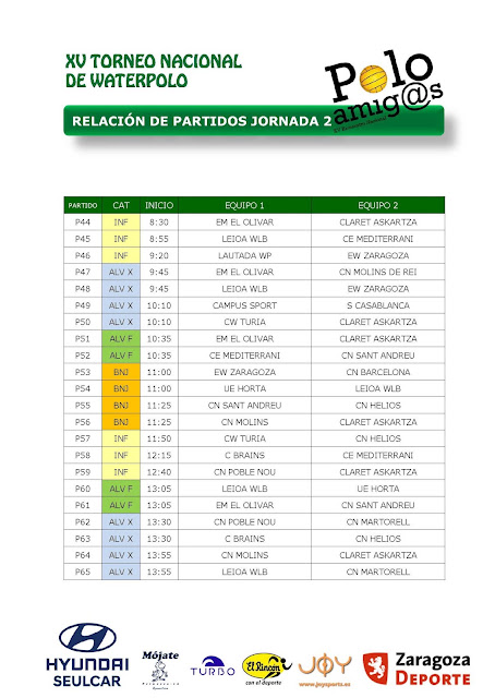 POLOAMIGOS 2018, UN AÑO MÁS LA FIESTA DEL WATERPOLO EN MARCHA