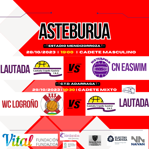 PARTIDOS FIN DE SEMANA 28/29 OCTUBRE 2023 — cartel