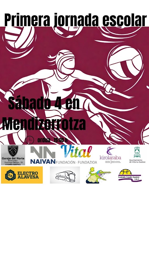 1º JORNADA ESCOLAR 2023 DE LOS TXIKIS DE LAUTADA — cartel