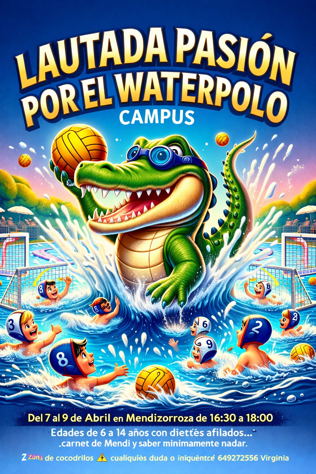 Campus de waterpolo — 7, 8 y 9 de abril de 2026 — cartel