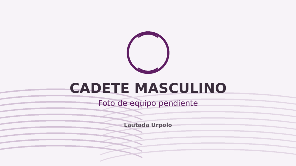 Cadete masculino de Lautada: fotografía de equipo pendiente