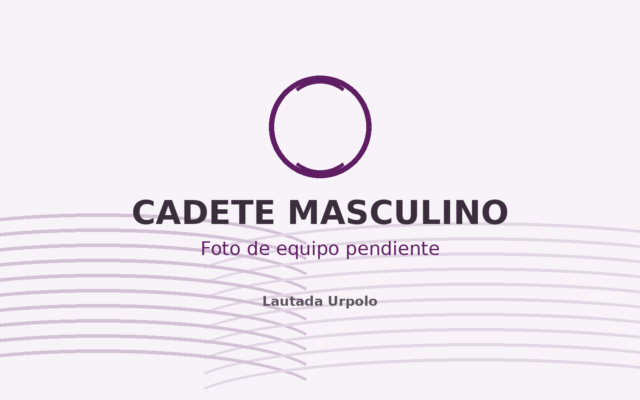 Cadete masculino de Lautada: fotografía de equipo pendiente
