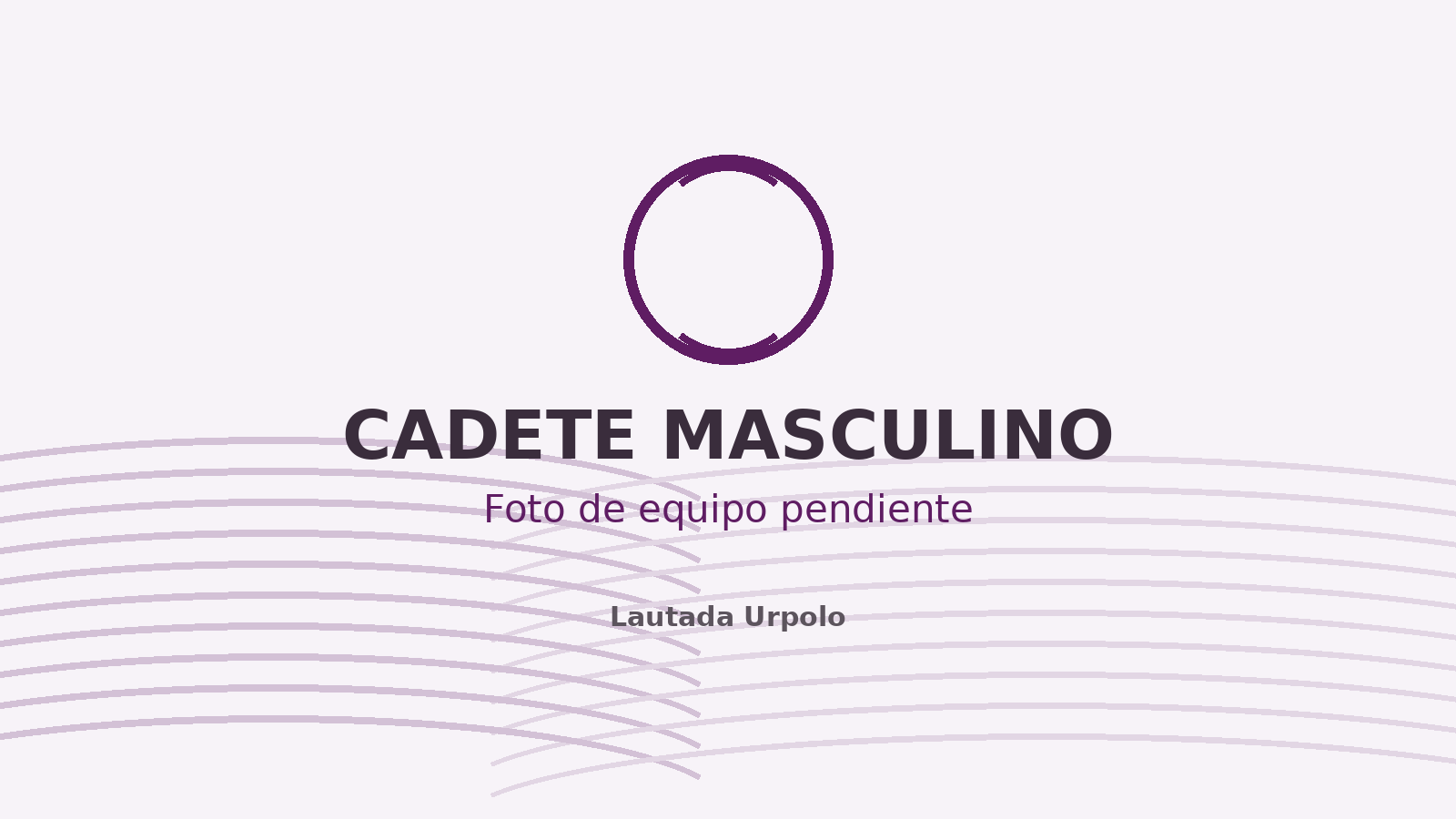 Cadete masculino de Lautada: fotografía de equipo pendiente
